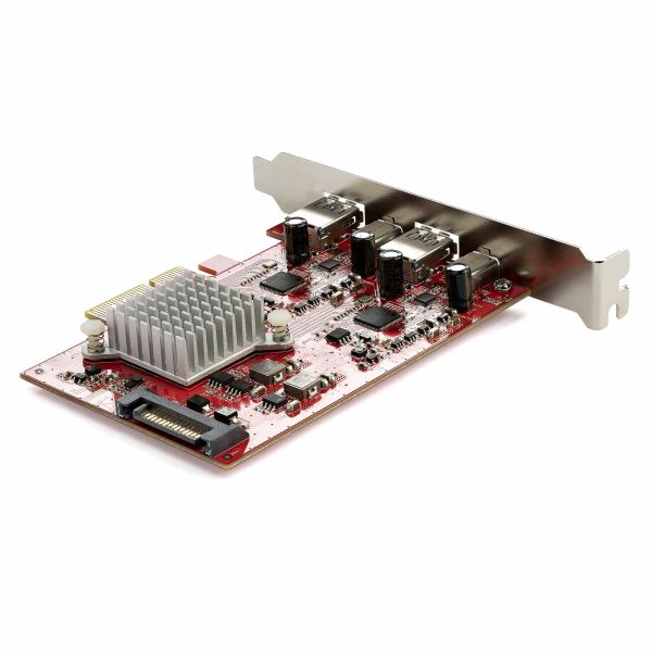 StarTech.com 4-Port USB PCIe Kaart - 10Gbps USB PCI Express Uitbreidingskaart met 2 Controllers - 2x USB-C & 2x USB-A ports (USB 3.2 Gen 2) - USB/USB-C PCI-e Kaart - Full Profile (PEXUSB312A2C2V)