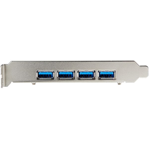 StarTech.com 4-Port USB PCIe Kaart - 10Gbps USB 3.1/3.2 Gen 2 Type-A PCI Express Kaart met 2 Controllers - 4x USB-A - USB PCIe Add-On Adapter Kaart - Windows/Mac/Linux (PEXUSB314A2V2)