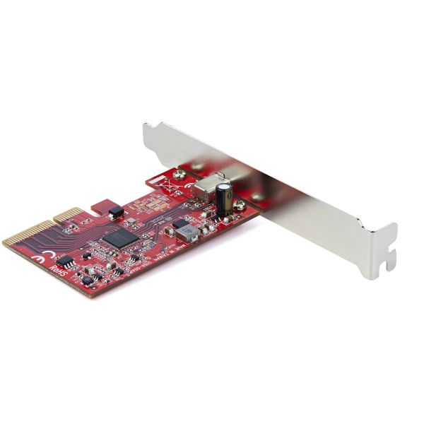 StarTech.com 1-Port USB 3.2 Gen 2x2 PCIe Kaart - USB-C SuperSpeed 20Gbps PCI Express 3.0 x4 Host Controller Kaart - USB Type-C PCIe Add-On Adapter Kaart - Windows & Linux (PEXUSB321C)