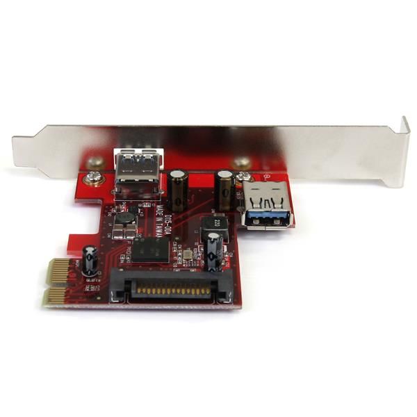 StarTech.com 2-poorts PCI Express SuperSpeed USB 3.0 kaart met UASP-ondersteuning 1 intern, 1 extern (PEXUSB3S11)