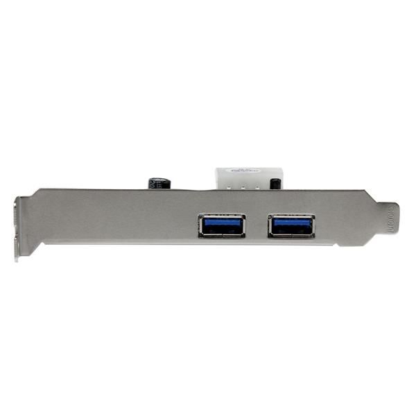 StarTech.com 2-poorts PCI Express (PCIe) SuperSpeed USB 3.0-kaartadapter met UASP LP4-voeding (PEXUSB3S25)