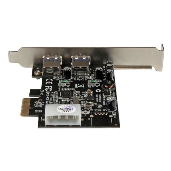 StarTech.com 2-poorts PCI Express (PCIe) SuperSpeed USB 3.0-kaartadapter met UASP LP4-voeding (PEXUSB3S25)