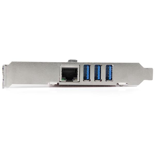 StarTech.com 3-poorts PCI Express USB 3.0-kaart + gigabit Ethernet (PEXUSB3S3GE) StarTech.com 3-poorts PCI Express USB 3.0-kaart + gigabit Ethernet (PEXUSB3S3GE)