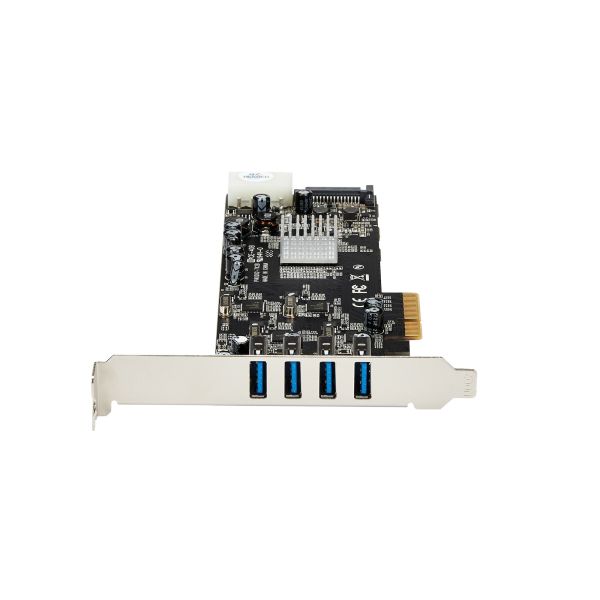 StarTech.com 4-poorts PCI Express (PCIe) SuperSpeed USB 3.0 kaartadapter met 4 speciale 5 Gbps kanalen UASP SATA/LP4-voeding (PEXUSB3S44V)