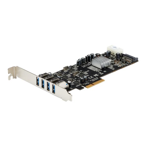 StarTech.com 4-poorts PCI Express (PCIe) SuperSpeed USB 3.0 kaartadapter met 4 speciale 5 Gbps kanalen UASP SATA/LP4-voeding (PEXUSB3S44V) StarTech.com 4-poorts PCI Express (PCIe) SuperSpeed USB 3.0 kaartadapter met 4 speciale 5 Gbps kanalen UASP SATA/LP4-voeding (PEXUSB3S44V)