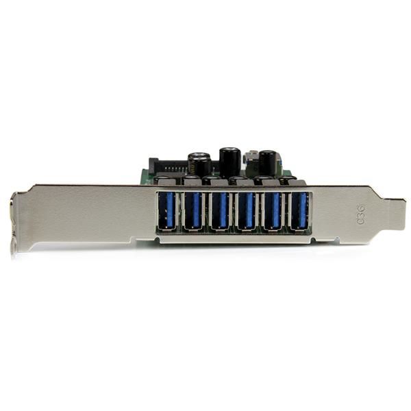 StarTech.com 7-poorts PCI Express USB 3.0 kaart standard en low-profile design (PEXUSB3S7)
