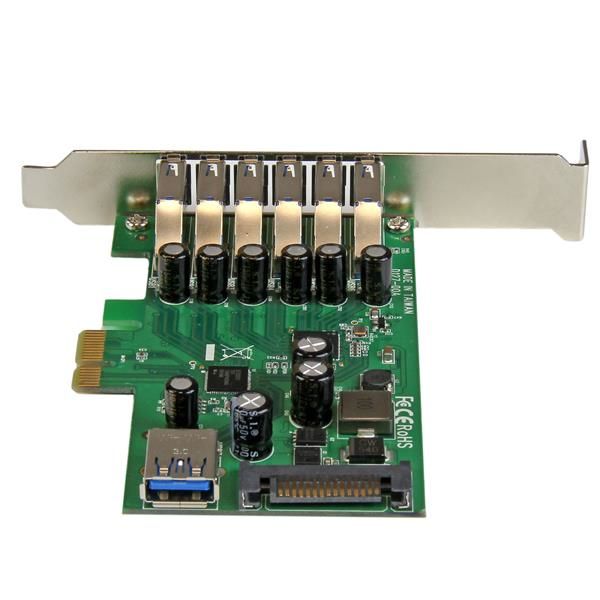 StarTech.com 7-poorts PCI Express USB 3.0 kaart standard en low-profile design (PEXUSB3S7) StarTech.com 7-poorts PCI Express USB 3.0 kaart standard en low-profile design (PEXUSB3S7)