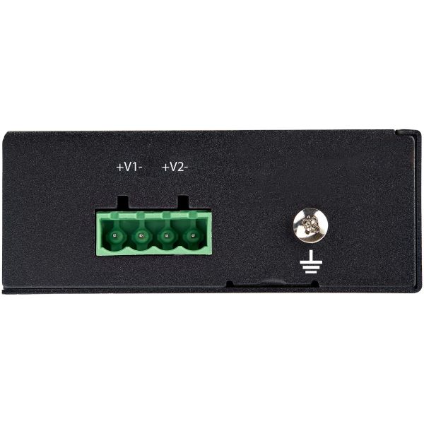 StarTech.com Industrial Gigabit Ethernet PoE Injector 30W 802.3at PoE+ Midspan 48V-56VDC DIN Rail Power Over Ethernet Injector Adapter -40°C to +75°C Camera's/Sensoren/WiFi APs (POEINJ30W)