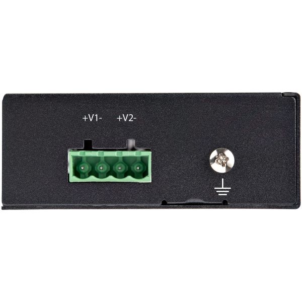 StarTech.com Industrial Gigabit PoE Splitter 90W High Speed Power over Ethernet PoE+++ Splitter 12-48V DC Splitter 802.3bt LAN/RJ45 Ultra PoE naar DC Adapter -40C tot +75C (POESLT1G48V)