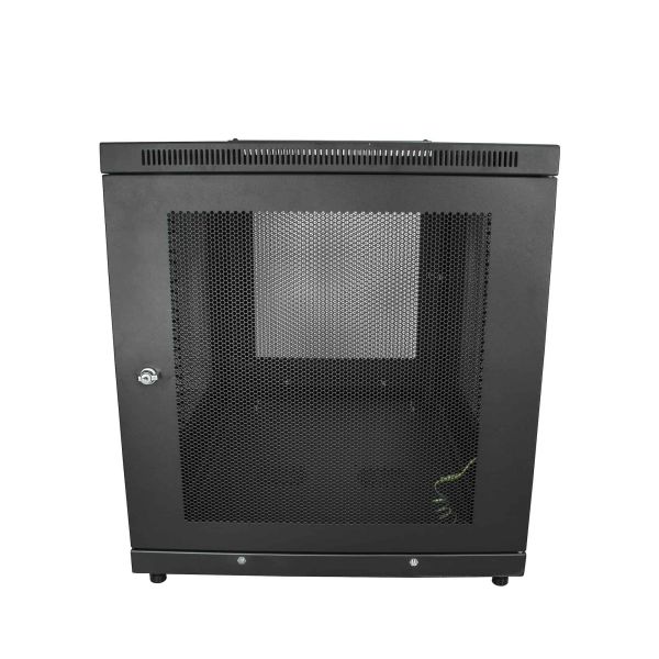 StarTech.com 12U 19” Server Rack Cabinet, 4 Post, Verstelbare Diepte (5 tot 76cm), IT Rack voor Netwerkapparatuur op Wielen met Schap & Kabel Management, Dell PowerEdge HP ProLiant ThinkServer (RK1233BKM)