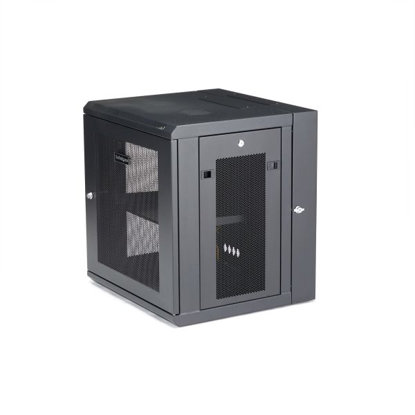 StarTech.com 4 Post 12U Wandmonteerbare Netwerkkast met 1U Schap, 19" Scharnierende Patchkast voor Data/AV/Electronica/Computer Apparatuur, Veelzijdig Geventileerd Server Rack, Vergrendelbaar (RK12WALHM) StarTech.com 4 Post 12U Wandmonteerbare Netwerkkast met 1U Schap, 19" Scharnierende Patchkast voor Data/AV/Electronica/Computer Apparatuur, Veelzijdig Geventileerd Server Rack, Vergrendelbaar (RK12WALHM)