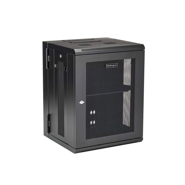 StarTech.com 4 Post 15U Wandmonteerbare Netwerkkast met 1U Schap, 19" Scharnierende Patchkast voor Data/AV/Electronica/Computer Apparatuur, Veelzijdig Geventileerd Server Rack, Vergrendelbaar (RK1520WALHM) StarTech.com 4 Post 15U Wandmonteerbare Netwerkkast met 1U Schap, 19" Scharnierende Patchkast voor Data/AV/Electronica/Computer Apparatuur, Veelzijdig Geventileerd Server Rack, Vergrendelbaar (RK1520WALHM)