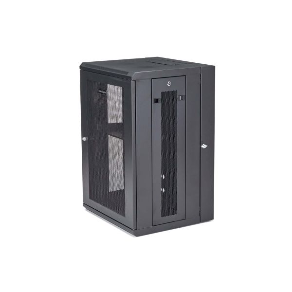 StarTech.com 4 Post 18U Wandmonteerbare Netwerkkast met 1U Schap, 19" Scharnierende Patchkast voor Data/AV/Electronica/Computer Apparatuur, Veelzijdig Geventileerd Server Rack, Vergrendelbaar (RK1820WALHM) StarTech.com 4 Post 18U Wandmonteerbare Netwerkkast met 1U Schap, 19" Scharnierende Patchkast voor Data/AV/Electronica/Computer Apparatuur, Veelzijdig Geventileerd Server Rack, Vergrendelbaar (RK1820WALHM)