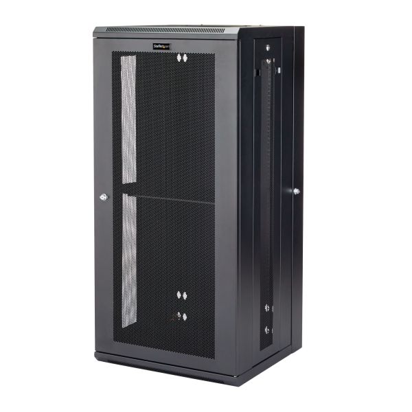 StarTech.com 4 Post 26U Wandmonteerbare Netwerkkast met 1U Schap, 19" Scharnierende Patchkast voor Data/AV/Electronica/Computer Apparatuur, Veelzijdig Geventileerd Server Rack, Vergrendelbaar (RK2620WALHM) StarTech.com 4 Post 26U Wandmonteerbare Netwerkkast met 1U Schap, 19" Scharnierende Patchkast voor Data/AV/Electronica/Computer Apparatuur, Veelzijdig Geventileerd Server Rack, Vergrendelbaar (RK2620WALHM)