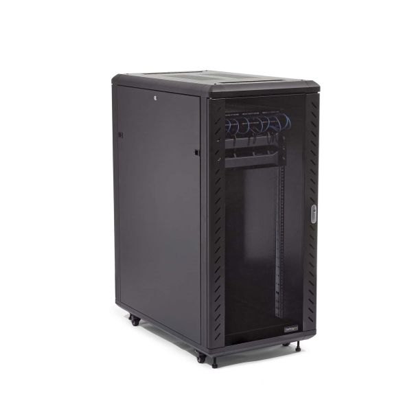 StarTech.com 32U Enterprise-Grade Server Rack Cabinet, 19in Vergrendelbare 4-Post Patchkast met 83cm Montagediepte en 800kg Draagkracht (RK3236BKF) 1/8 StarTech.com 32U Enterprise-Grade Server Rack Cabinet, 19in Vergrendelbare 4-Post Patchkast met 83cm Montagediepte en 800kg Draagkracht
