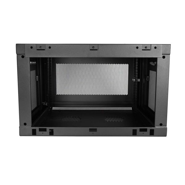 StarTech.com 2 Post 6U Wandmonteerbare Netwerkkast met 1U Schap, 19" Scharnierende Patchkast voor Data/AV/Electronica/Computer Apparatuur, Veelzijdig Geventileerd Server Rack, Vergrendelbaar (RK616WALM)