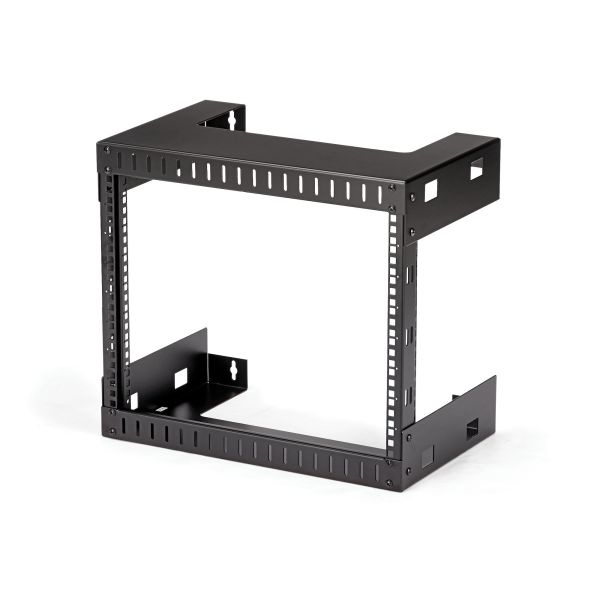 StarTech.com 2 Post 8U Heavy-Duty Wandmonteerbare Server Rack, 19" Open Frame Netwerk Rack, 30cm Diep, Data Rack voor IT/AV/Patchpaneel/Computer Apparatuur, Incl Kooimoeren en Schroeven (RK812WALLO) StarTech.com 2 Post 8U Heavy-Duty Wandmonteerbare Server Rack, 19" Open Frame Netwerk Rack, 30cm Diep, Data Rack voor IT/AV/Patchpaneel/Computer Apparatuur, Incl Kooimoeren en Schroeven (RK812WALLO)