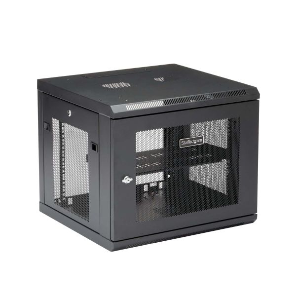 StarTech.com 9U Serverkast rack wand monteerbaar diepte tot 19" / 48 cm scharnierende behuizing (RK920WALM)