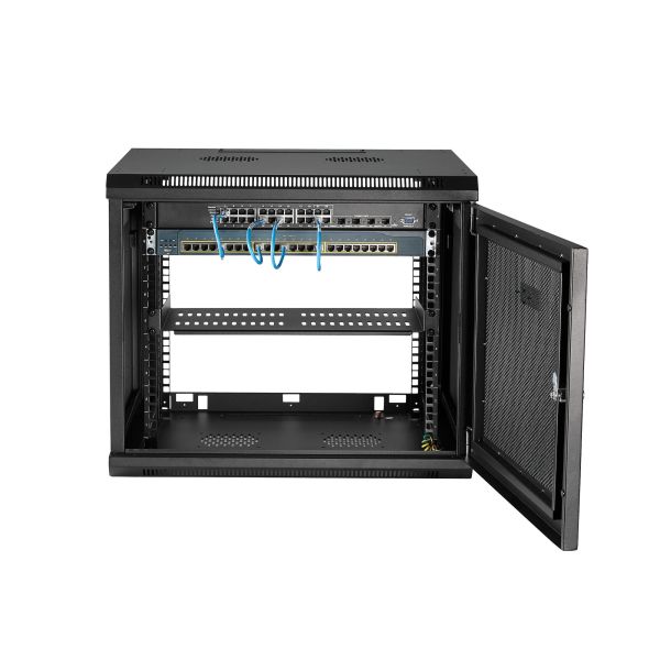 StarTech.com 4 Post 9U Wandmonteerbare Netwerkkast met 1U Schap, 19" Patchkast voor Data/AV/Electronica/Computer Apparatuur, Compacte Geventileerd Server Rack, Vergrendelbaar (RK920WALM) StarTech.com 4 Post 9U Wandmonteerbare Netwerkkast met 1U Schap, 19" Patchkast voor Data/AV/Electronica/Computer Apparatuur, Compacte Geventileerd Server Rack, Vergrendelbaar (RK920WALM)