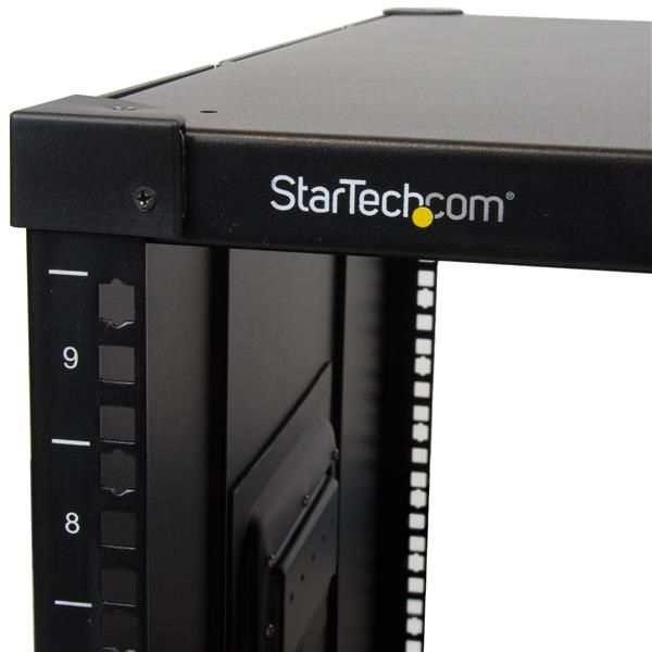 StarTech.com 4-Post 9U Mobiel Open Frame Server Rack, 19" Patchkast met Wielen en 4 Stijlen voor Thuis / Kantoor / Beperkte Ruimtes, Kleine Serverkast voor Computer / AV / Netwerk Apparatuur - TAA Compliant (RK960CP) StarTech.com 4-Post 9U Mobiel Open Frame Server Rack, 19" Patchkast met Wielen en 4 Stijlen voor Thuis / Kantoor / Beperkte Ruimtes, Kleine Serverkast voor Computer / AV / Netwerk Apparatuur - TAA Compliant (RK960CP)