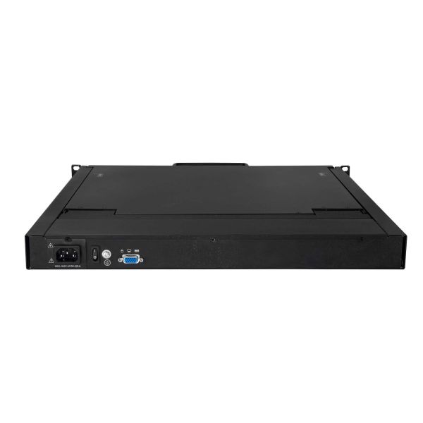 StarTech.com Single Port KVM Rack Console, KVM Switch met 19" LCD Scherm voor Server Rack, Universele 1U LCD KVM Lade met Kabels en Toebehoren, USB Ondersteuning, 50000 MTBF, QWERTY Keyboard (RKCONS1901)