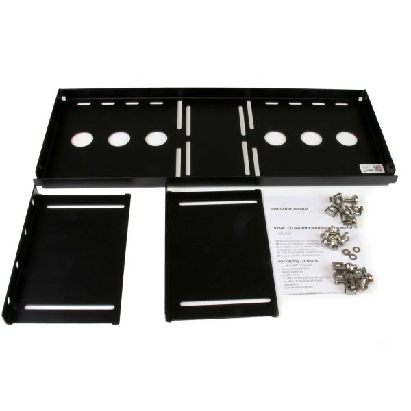 StarTech.com Universele VESA LCD Monitor Montagebeugel voor 19 inch Serverrack of Serverkast (RKLCDBK)