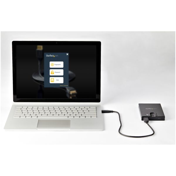 StarTech.com Versleutelbare externe hardeschijf behuizing vingerafdruk toegang voor 2,5" SATA (S251BMU3FP)  StarTech.com Versleutelbare externe hardeschijf behuizing vingerafdruk toegang voor 2,5" SATA (S251BMU3FP)