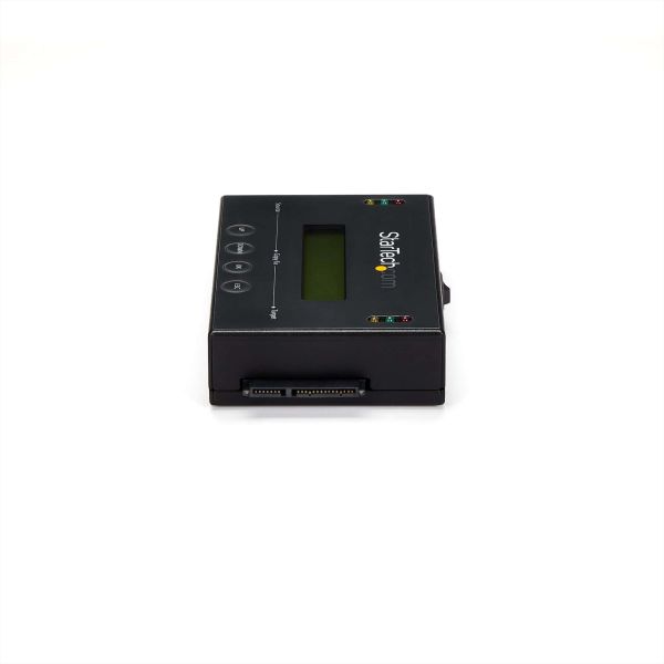StarTech.com 1:1 Standalone Hard Drive Cloner & Wisser, SATA HDD/SSD Disk Kloner/Copier/Eraser, LCD display, TAA Compliant, OS Onafhankelijk (SATDUP11)