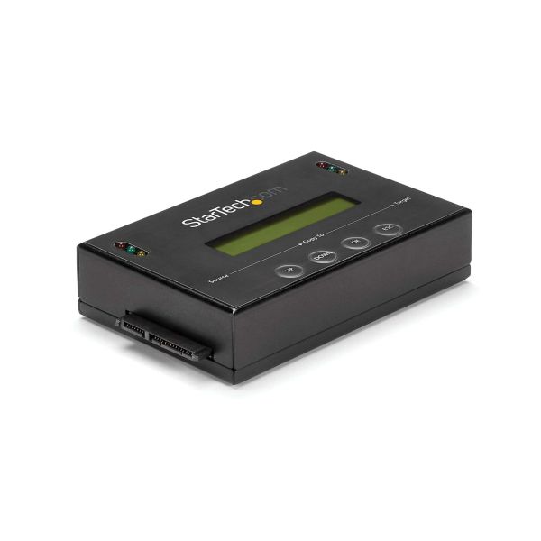 StarTech.com 1:1 Standalone Hard Drive Cloner & Wisser, SATA HDD/SSD Disk Kloner/Copier/Eraser, LCD display, TAA Compliant, OS Onafhankelijk (SATDUP11)