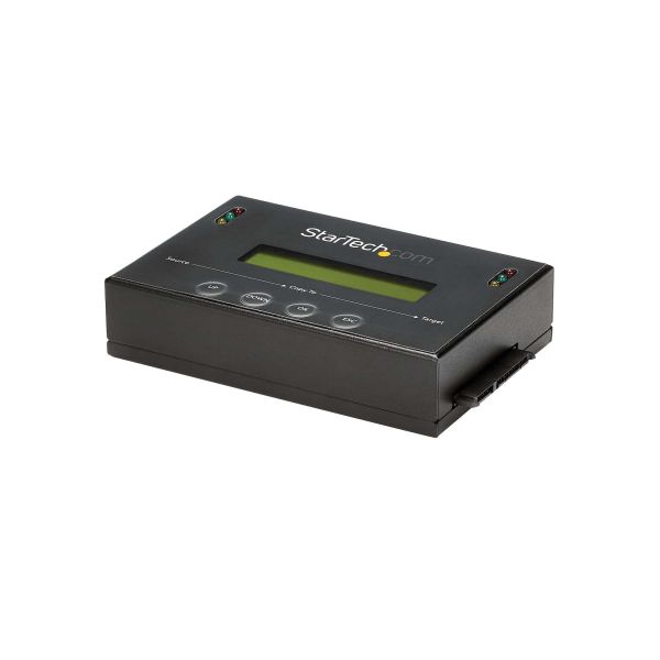StarTech.com 1:1 Standalone Hard Drive Cloner & Wisser, SATA HDD/SSD Disk Kloner/Copier/Eraser, LCD display, TAA Compliant, OS Onafhankelijk (SATDUP11)