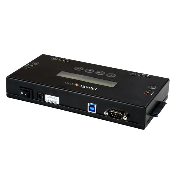 StarTech.com 4 Bay SSD/HDD Hard Drive Eraser, 2.5" & 3.5" SATA, Hostless Externe Standalone Disk Wiper/Sanitizer, 9 Erase Modes, RS232 Printer Port, NIST/DOD & TAA Compliant (SATERASER4)