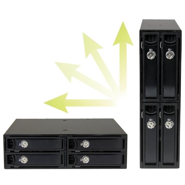 StarTech.com 4-bay mobile rack backplane voor 2,5 inch SATA-/SAS-schijven (SATSASBP425)