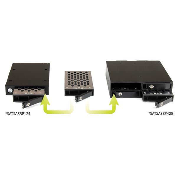 StarTech.com 4-bay mobile rack backplane voor 2,5 inch SATA-/SAS-schijven (SATSASBP425)