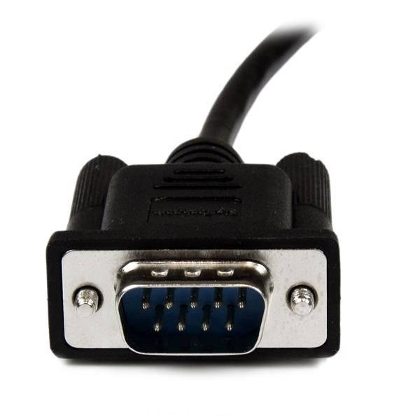 StarTech.com 2 m zwarte DB9 RS232 seriële nullmodemkabel F/M (SCNM9FM2MBK)