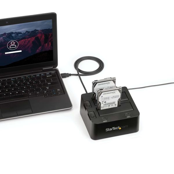 StarTech.com USB 3.0 dubbel harddisk docking station met UASP voor 2,5/3,5 inch SSD / HDD SATA 6 Gbps (SDOCK2U33)