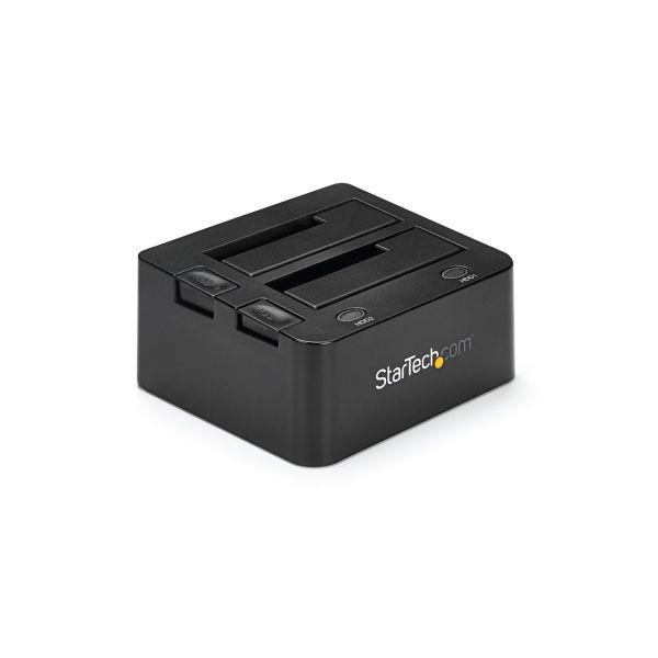 StarTech.com Dual-Bay USB 3.0 naar SATA HDD Docking Station, 5 Gbps Hard Drive Dock, Externe 2.5/3.5" SATA I/II/III SSD/HDD Docking Station, Hot-Swap HDD Dock, Top-Loading Design (SDOCK2U33)