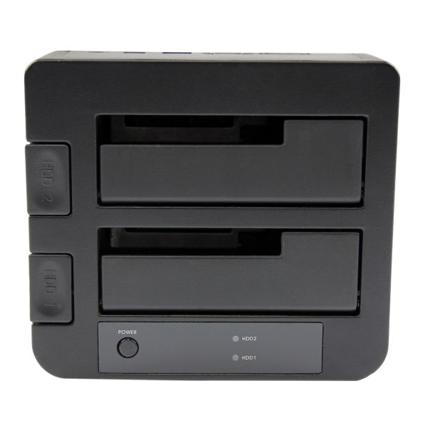 StarTech.com USB 3.0 / eSATA dubbel harde-schijf docking station met UASP voor 2,5/3,5 inch SATA SSD / HDD SATA 6 Gbps (SDOCK2U33EB)