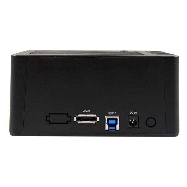 StarTech.com USB 3.0 / eSATA dubbel harde-schijf docking station met UASP voor 2,5/3,5 inch SATA SSD / HDD SATA 6 Gbps (SDOCK2U33EB)