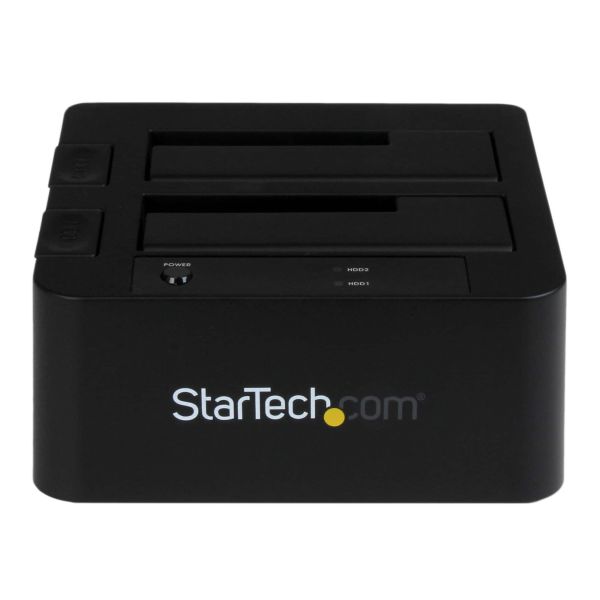 StarTech.com USB 3.0 / eSATA dubbel harde-schijf docking station met UASP voor 2,5/3,5 inch SATA SSD / HDD SATA 6 Gbps (SDOCK2U33EB)