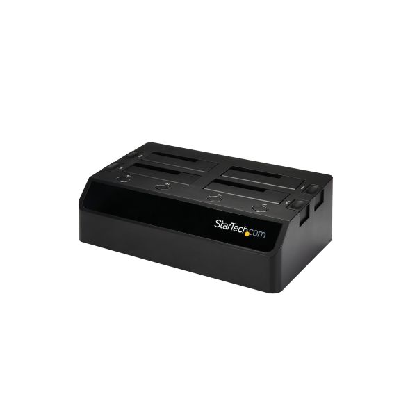 StarTech.com USB 3.0 naar SATA 6 Gbps hard drive docking station met 4 bays, UASP & dubbele ventilatoren 2,5/3,5 inch SSD / HDD dock (SDOCK4U33)