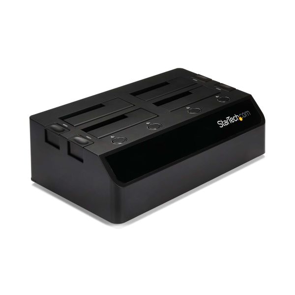 StarTech.com USB 3.0 naar SATA 6 Gbps hard drive docking station met 4 bays, UASP & dubbele ventilatoren 2,5/3,5 inch SSD / HDD dock (SDOCK4U33) StarTech.com USB 3.0 naar SATA 6 Gbps hard drive docking station met 4 bays, UASP & dubbele ventilatoren 2,5/3,5 inch SSD / HDD dock (SDOCK4U33)