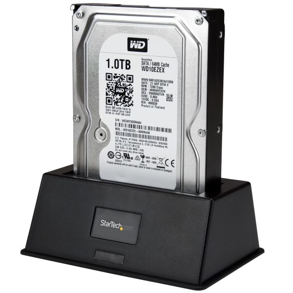 StarTech.com Single Bay USB 3.0 naar SATA Hard Drive Docking Station, USB 3.0 (5 Gbps) Hard Drive Dock, Externe 2.5/3.5" SATA I/II/III HDD/SSD Docking Station, Top-Loading Hard Drive Bay (SDOCKU33BV)  StarTech.com Single Bay USB 3.0 naar SATA Hard Drive Docking Station, USB 3.0 (5 Gbps) Hard Drive Dock, Externe 2.5/3.5" SATA I/II/III HDD/SSD Docking Station, Top-Loading Hard Drive Bay (SDOCKU33BV)