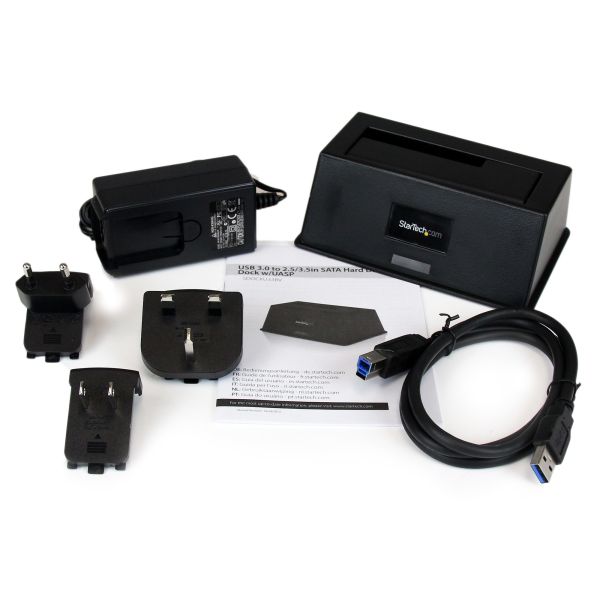 StarTech.com Single Bay USB 3.0 naar SATA Hard Drive Docking Station, USB 3.0 (5 Gbps) Hard Drive Dock, Externe 2.5/3.5" SATA I/II/III HDD/SSD Docking Station, Top-Loading Hard Drive Bay (SDOCKU33BV)  StarTech.com Single Bay USB 3.0 naar SATA Hard Drive Docking Station, USB 3.0 (5 Gbps) Hard Drive Dock, Externe 2.5/3.5" SATA I/II/III HDD/SSD Docking Station, Top-Loading Hard Drive Bay (SDOCKU33BV)
