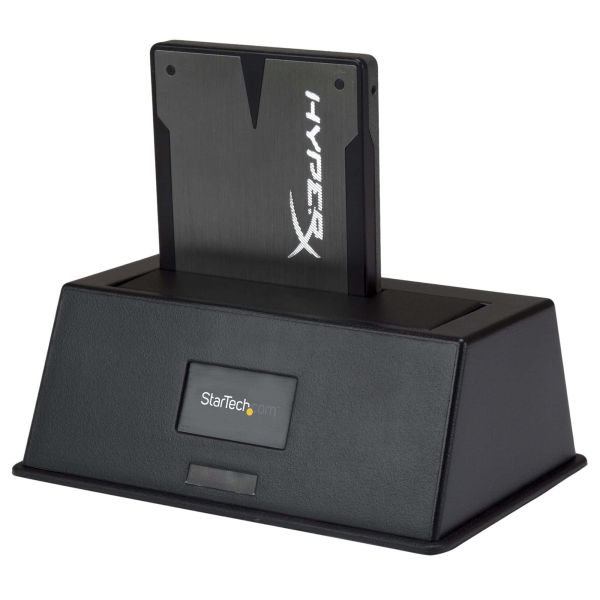 StarTech.com Single Bay USB 3.0 naar SATA Hard Drive Docking Station, USB 3.0 (5 Gbps) Hard Drive Dock, Externe 2.5/3.5" SATA I/II/III HDD/SSD Docking Station, Top-Loading Hard Drive Bay (SDOCKU33BV)