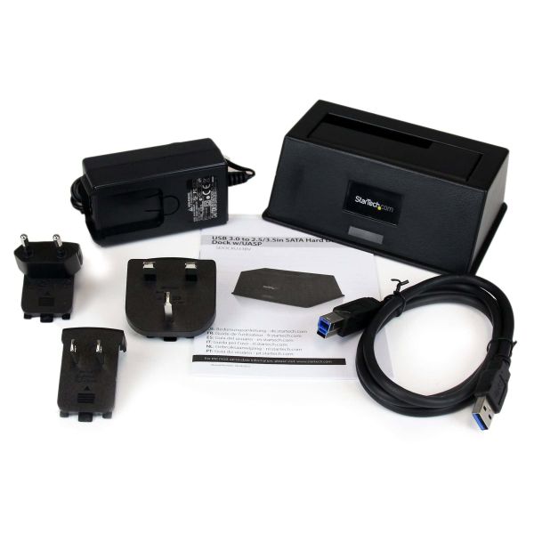 StarTech.com Single Bay USB 3.0 naar SATA Hard Drive Docking Station, USB 3.0 (5 Gbps) Hard Drive Dock, Externe 2.5/3.5" SATA I/II/III HDD/SSD Docking Station, Top-Loading Hard Drive Bay (SDOCKU33BV)