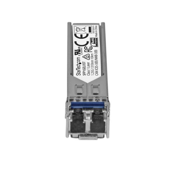 StarTech.com Gigabit glasvezel 1000BASE-LX SFP ontvanger module - Juniper SFP-1GE-LX compatibel - SM LC - 10 km (SFP1GELXST) StarTech.com Gigabit glasvezel 1000BASE-LX SFP ontvanger module - Juniper SFP-1GE-LX compatibel - SM LC - 10 km (SFP1GELXST)