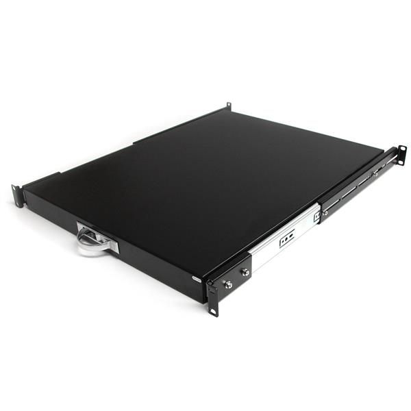 StarTech.com 1U Uitschuifbare Keyboard Tray voor Server Rack, Max 25kg, 22"/55cm Diep, Stalen Uittrekbare Lade/Plank voor 19" AV, Netwerk Rack (SLIDESHELFD)
