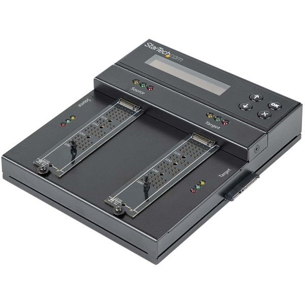 StarTech.com Standalone M.2 SATA & M.2 NVMe Duplicator en Wisser - HDD/SSD Cloner/Wiper voor M.2 PCIe AHCI/NVMe, M.2 SATA, 2.5/3.5" SATA Drives - Externe Hardeschijf Duplicator/Eraser, TAA (SM2DUPE11)