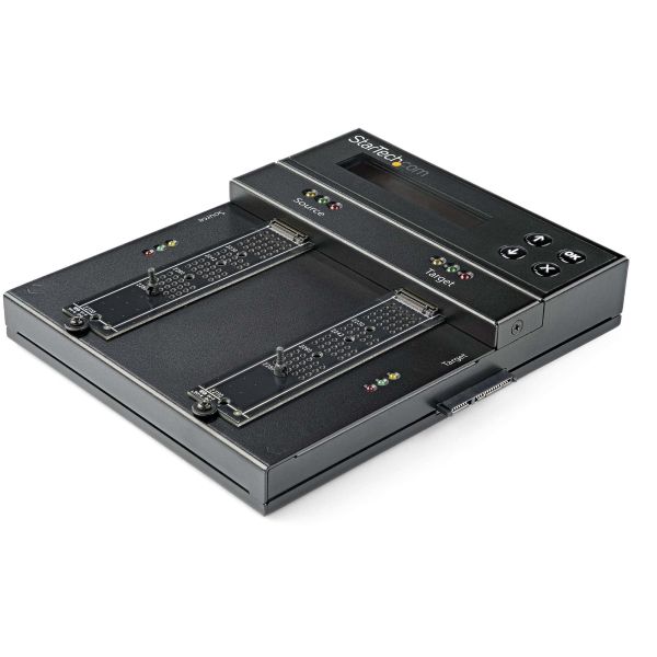StarTech.com Standalone M.2 SATA & M.2 NVMe Duplicator en Wisser - HDD/SSD Cloner/Wiper voor M.2 PCIe AHCI/NVMe, M.2 SATA, 2.5/3.5" SATA Drives - Externe Hardeschijf Duplicator/Eraser, TAA (SM2DUPE11)