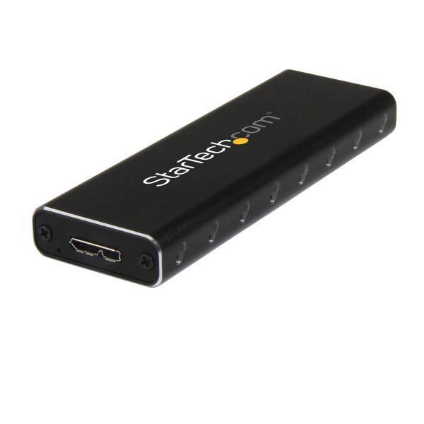 StarTech.com M.2 SSD Behuizing voor M.2 SATA SSDs - USB 3.0 (5Gbps) met UASP - Externe M.2 SSD Behuizing - Aluminum (SM2NGFFMBU33)